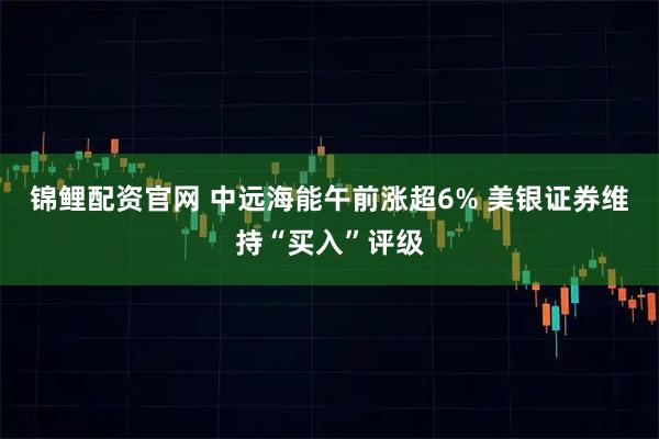 锦鲤配资官网 中远海能午前涨超6% 美银证券维持“买入”评级